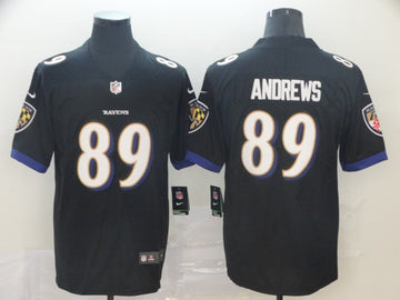 Baltimore Ravens #89 Mark Andrews Black Jersey