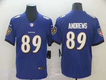 Baltimore Ravens #89 Mark Andrews Blue Jersey