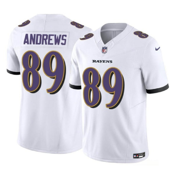 Baltimore Ravens #89 Mark Andrews White 2023 FUSE Jersey