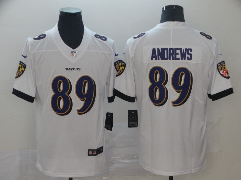 Baltimore Ravens #89 Mark Andrews White Jersey