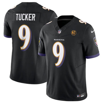 Justin Tucker Baltimore Ravens black FUSE jersey