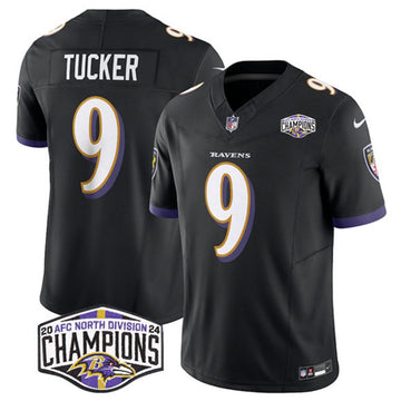 Justin Tucker Baltimore Ravens black FUSE jersey
