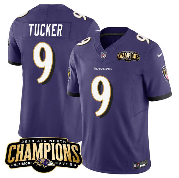 Justin Tucker Baltimore Ravens purple FUSE jersey