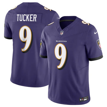Baltimore Ravens #9 Justin Tucker Purple 2023 FUSE Jersey
