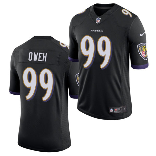 Baltimore Ravens #99 Jayson Oweh Black 2021 Jersey