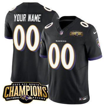 Custom Baltimore Ravens black FUSE jersey