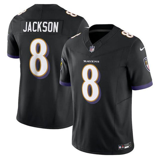 Baltimore Ravens Custom Black 2023 FUSE Jersey