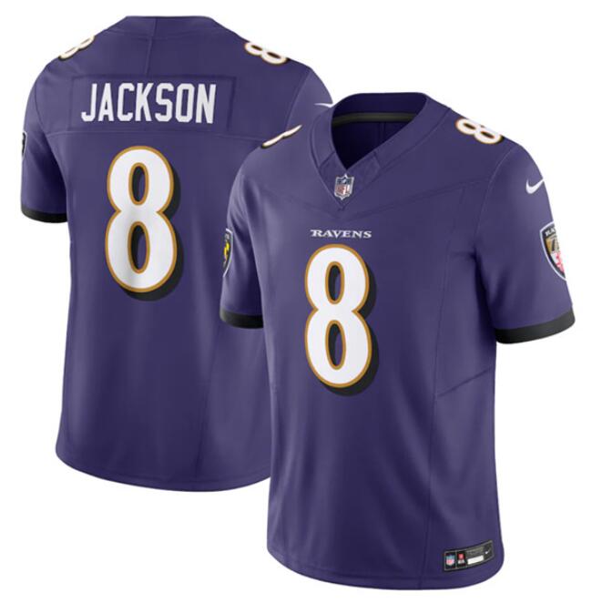 Baltimore Ravens Custom Purple 2023 FUSE Jersey