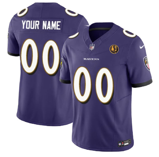 Custom Baltimore Ravens purple FUSE jersey