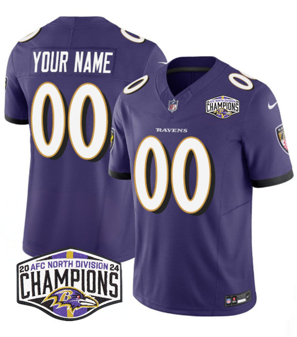 Custom Baltimore Ravens purple FUSE jersey