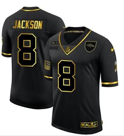 Custom Baltimore Ravens black jersey