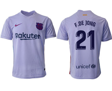 Frenkie de Jong Barcelona grey Away jersey