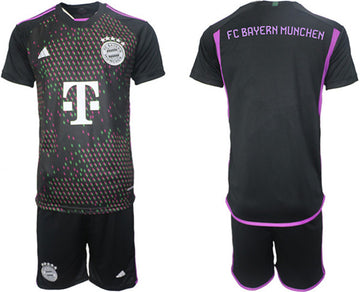 Custom Bayern Munich black Home jersey