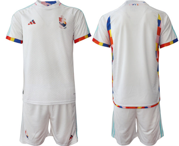 Custom Belgium National Team white Away jersey