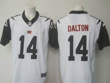 Bengals #14 Andy Dalton White Rush Jersey
