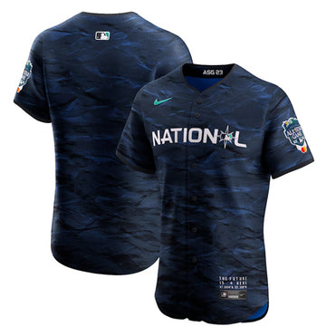 Stittched MLB All-Star royal jersey
