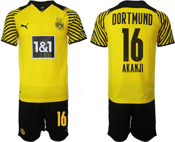 Manuel Akanji Borussia Dortmund yellow Home jersey