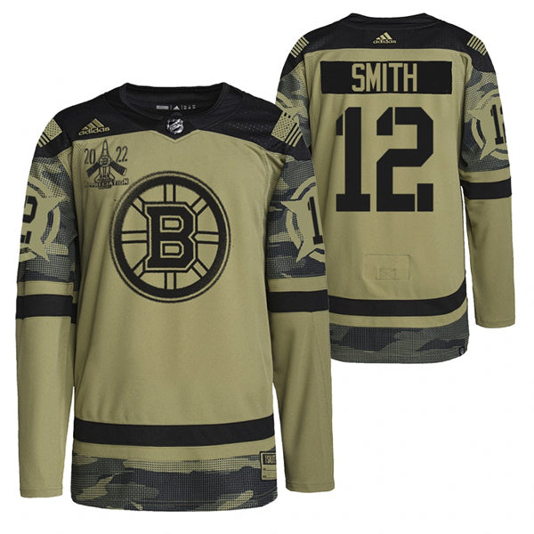 Craig Smith Boston Bruins camo Camo jersey