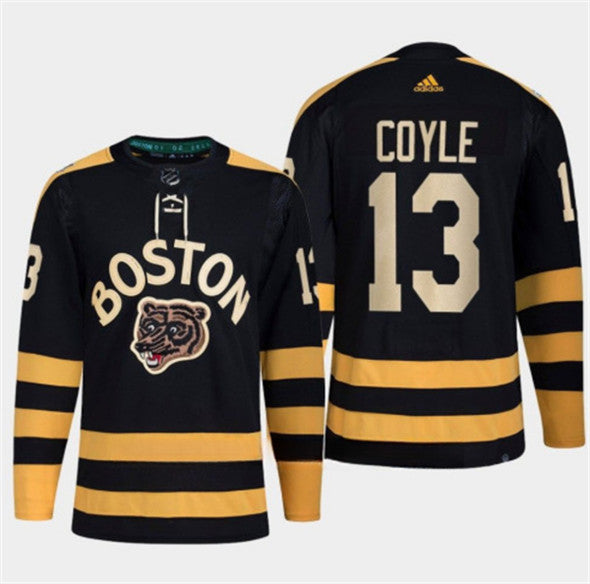 Charlie Coyle Boston Bruins black Classic jersey