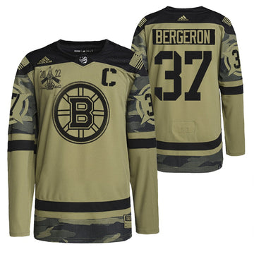 Patrice Bergeron Boston Bruins camo Camo jersey