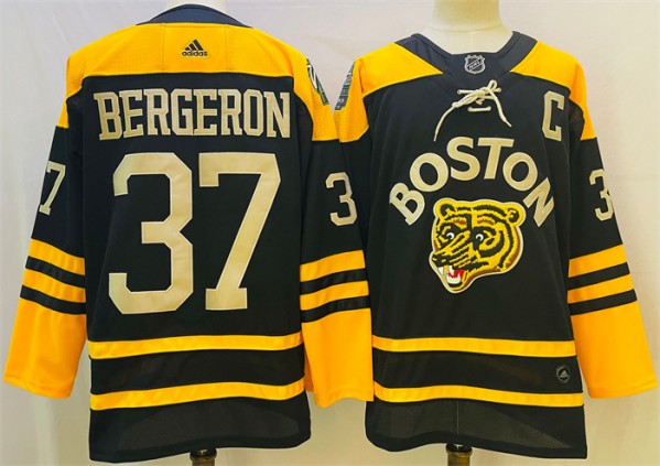 Patrice Bergeron Boston Bruins black Classic jersey