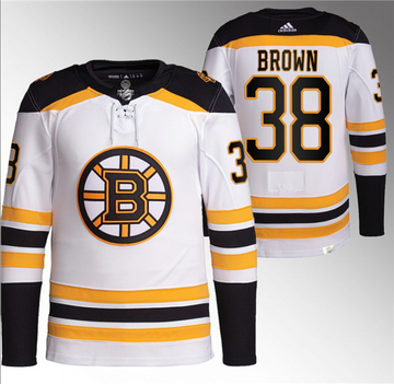 Patrick Boston Bruins brown jersey