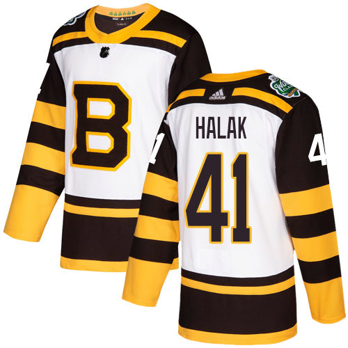 Jaroslav Halak Boston Bruins white Classic jersey