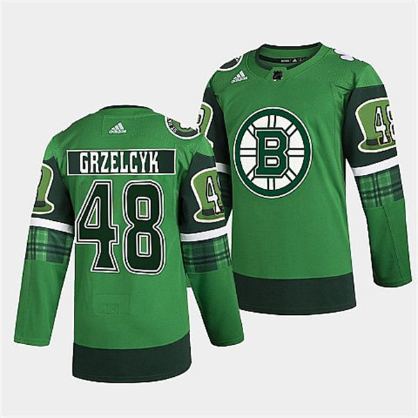 Matt Grzelcyk Boston Bruins green jersey
