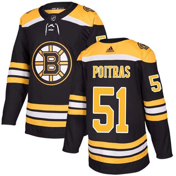 Matt Poitras Boston Bruins black jersey