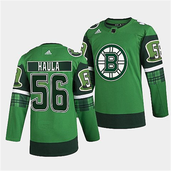 Erik Haula Boston Bruins green jersey