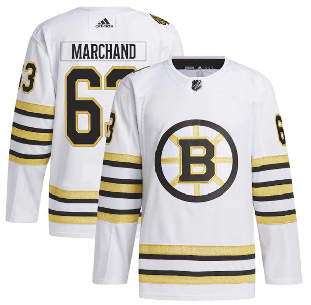 Brad Marchand Boston Bruins white jersey
