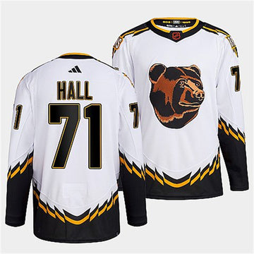 Taylor Hall Boston Bruins white Reverse Retro jersey