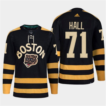 Taylor Hall Boston Bruins black Classic jersey