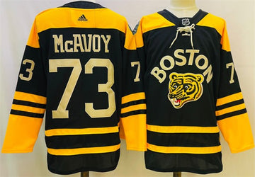 Charlie McAvoy Boston Bruins black Classic jersey