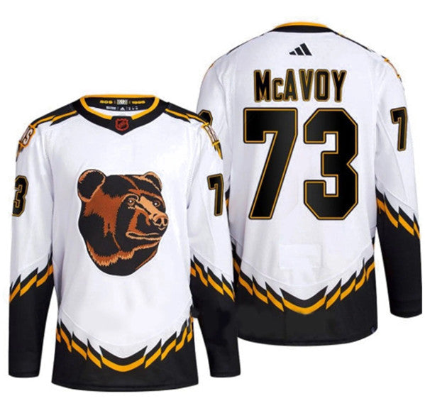 Charlie McAvoy Boston Bruins white Reverse Retro jersey
