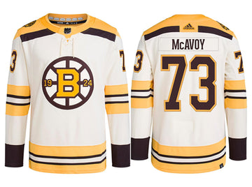 Charlie McAvoy Boston Bruins white jersey