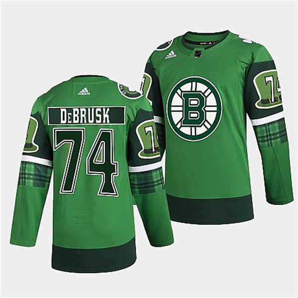 Jake DeBrusk Boston Bruins green jersey