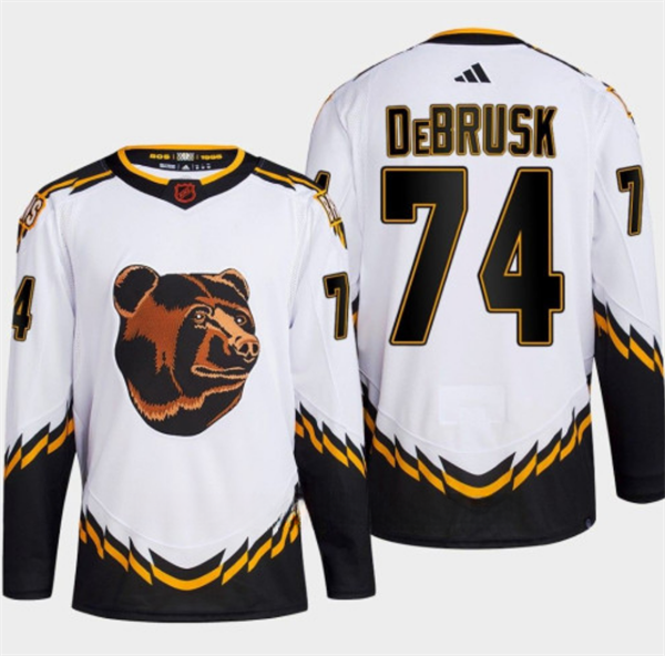Jake DeBrusk Boston Bruins white Reverse Retro jersey