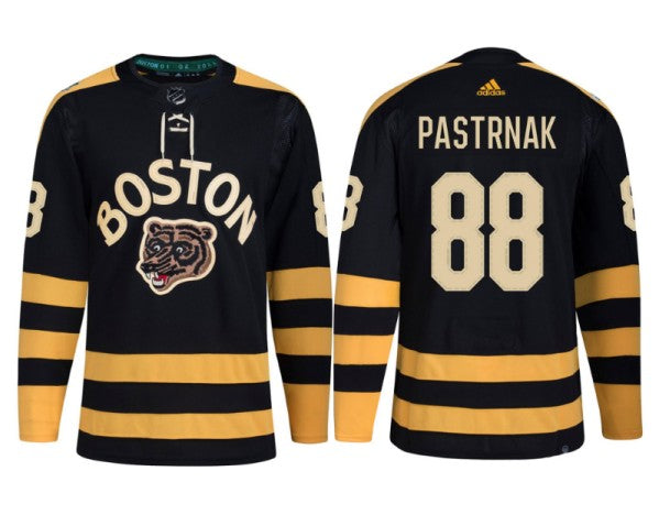 David Pastrnak Boston Bruins black Classic jersey