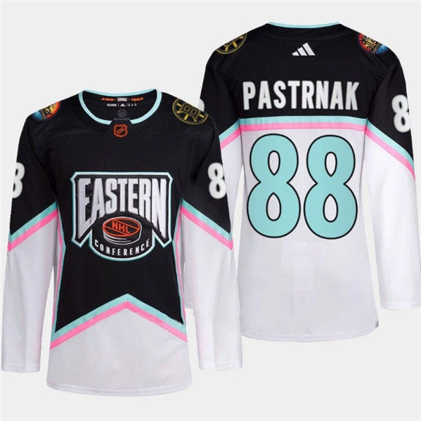 David Pastrnak Boston Bruins black-white All-Star jersey