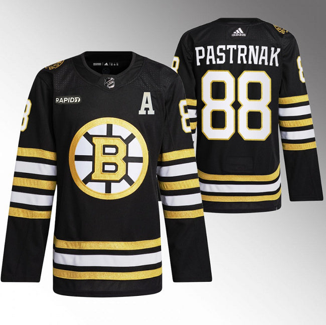 David Pastrnak Boston Bruins black jersey