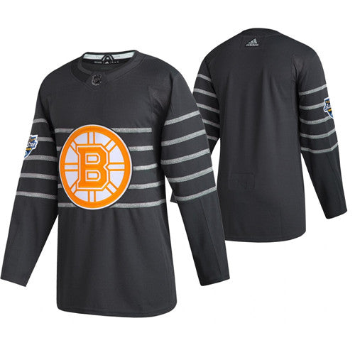 Custom Boston Bruins grey jersey