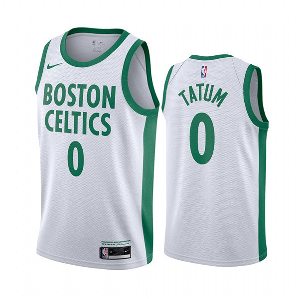 Jayson Tatum Boston Celtics white City Edition jersey