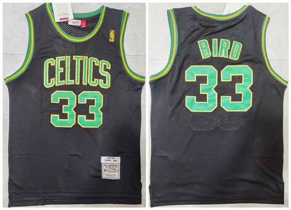 Larry Bird Boston Celtics black Throwback jersey