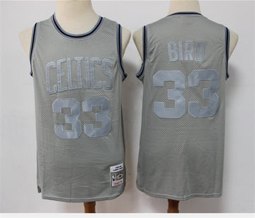 Larry Bird Boston Celtics grey Throwback jersey