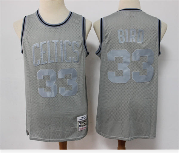 Larry Bird Boston Celtics grey Throwback jersey