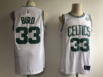 Larry Bird Boston Celtics white jersey