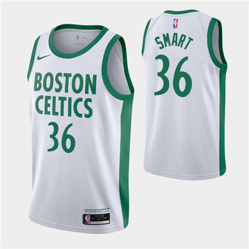 Marcus Smart Boston Celtics white City Edition jersey