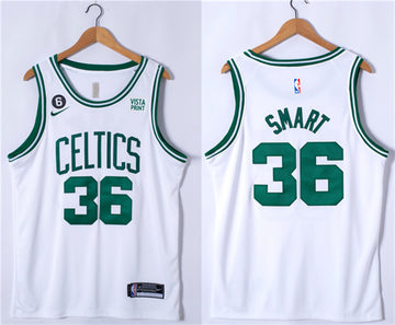 Marcus Smart Boston Celtics white jersey