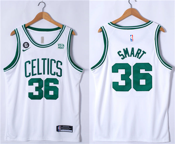 Marcus Smart Boston Celtics white jersey